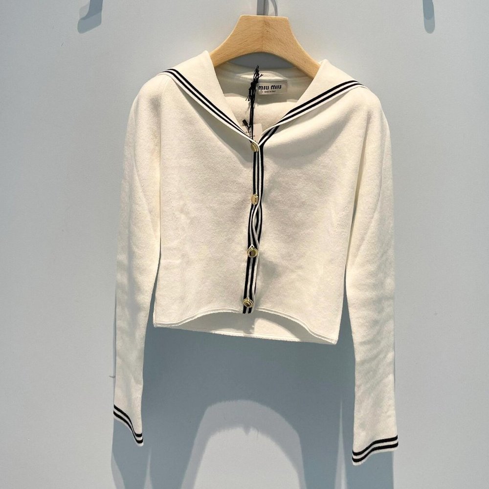 Miu Miu sailor knit cardigan